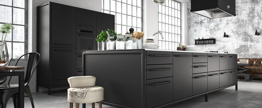 styl loftowy w kuchni