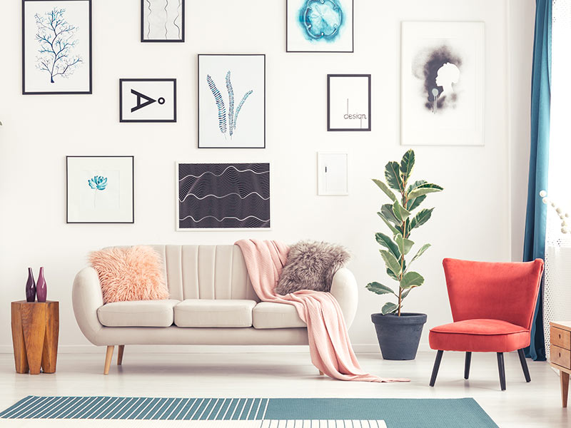 Dekoracja ścian małym kosztem