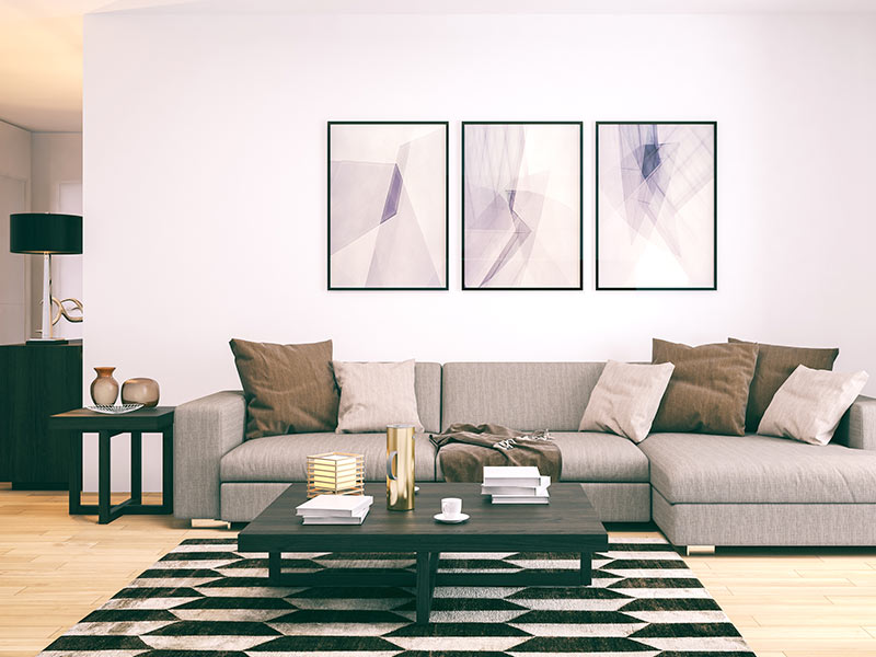 minimalistyczne wnętrze Oknoplast