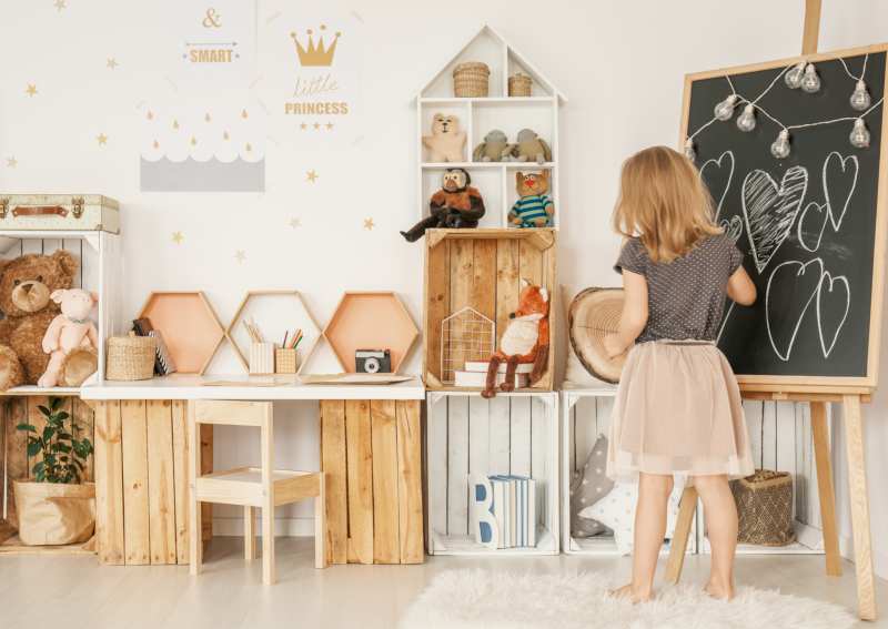 Tablica w pokoju dla dzieci