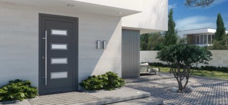 Drzwi zewnętrzne PVC OKNOPLAST panel Erdut