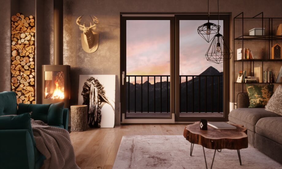 Drzwi balkonowe PSK Prismatic OKNOPLAST black