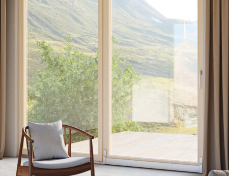 Klamka PSK drzwi tarasowe PSK ATRIUM cremeweise klamka srebrny