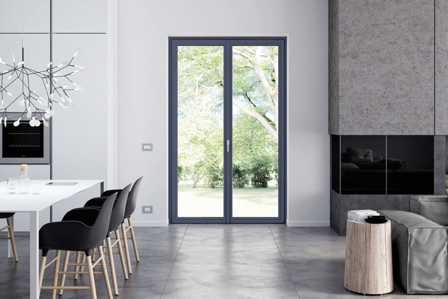 Drzwi balkonowe dwuskrzydłowe - Pixel - Oknoplast