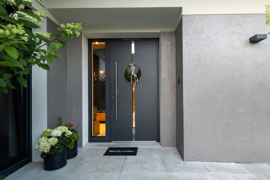 Drzwi zewnętrzne antracyt - Aluhaus