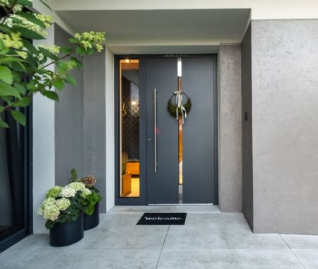 Aluminiowe drzwi wejściowe aluhaus adora elite