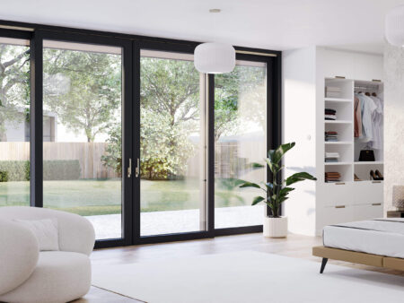 ypialnia z drzwiami tarasowymi HST PREMIUM Anthrazitgrau seidenglatt