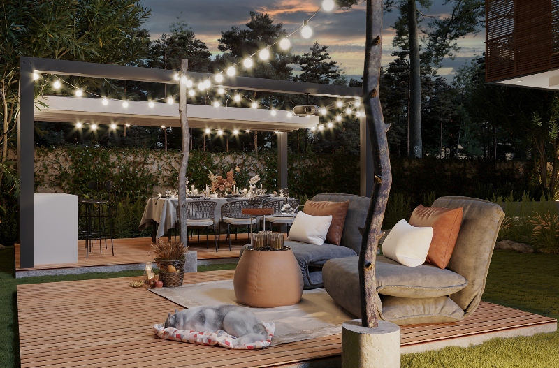 Enjoying the beautiful evening with the Interior Beauty of the Villa Resort
