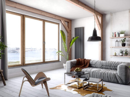 Salon z oknami PRISMATIC Woodec turner oak malt