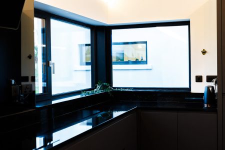 Okna narożne w kuchni - Pixel Oknoplast