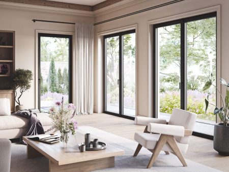 Salon z oknami Pilar Oknoplast