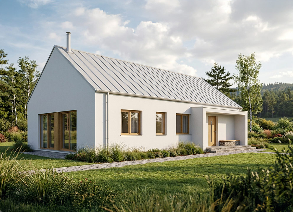 Dom modułowy z oknami Pava - Oknoplast