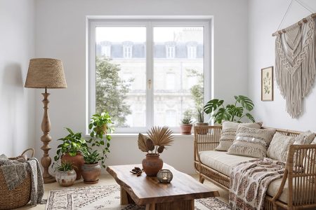 Okno Prismatic styl Boho